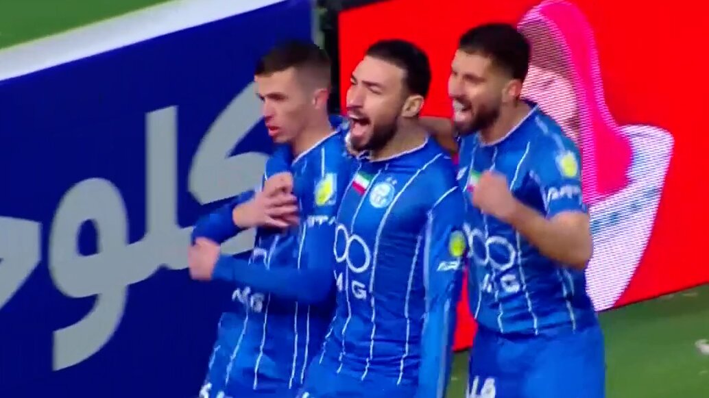 ببینید | گل اول استقلال به سپاهان توسط یاسر آسانی